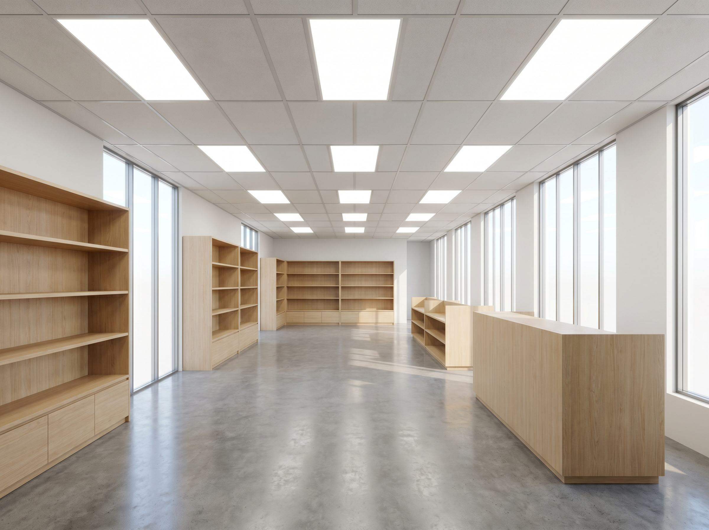 Commercial — Shop lighting changed over