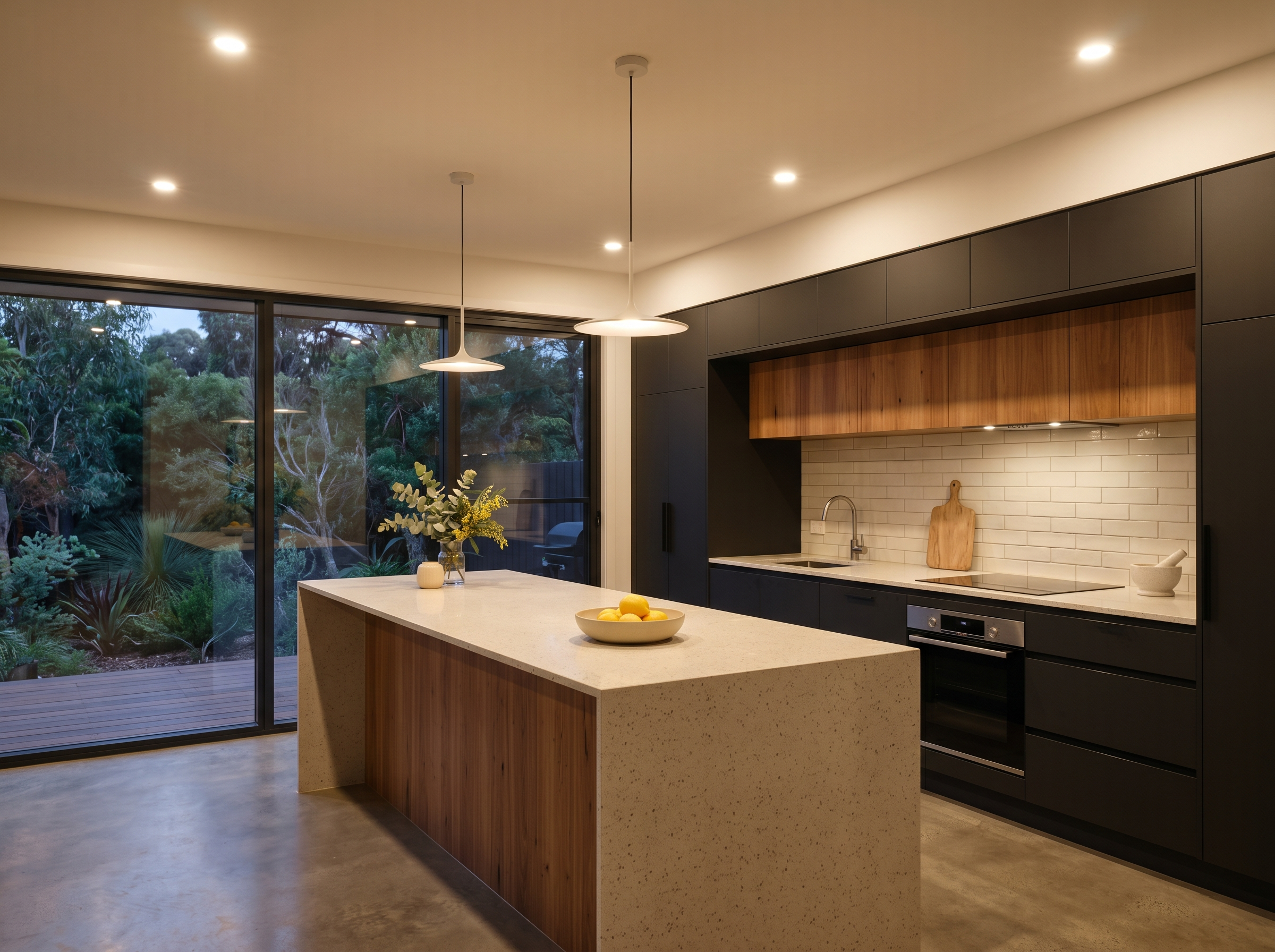 Lighting — Kitchen and living relit